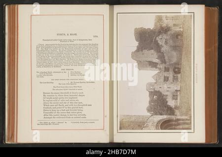 Ansicht von Ludlow Castle, Ludlow Castle (Titel auf Objekt), Deswall Vaughan, Ludlow, c.. 1875 - c. 1885, fotografischer Träger, Albumin-Druck, Höhe 103 mm × Breite 164 mm Stockfoto