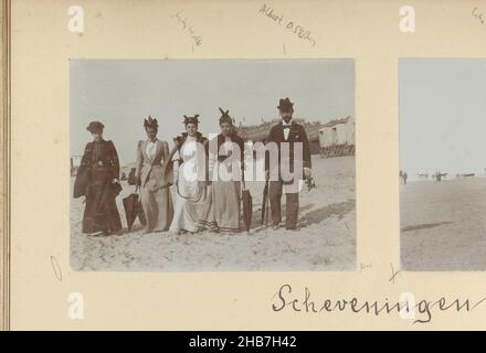 Scheveningen, Foto 1 auf Albumseite 31 aus Album Amsterdam 1890-1894., Hersteller: Hendrik Herman van den Berg, Amsterdam, in oder nach 1890 - in oder vor 1894, fotografische Unterstützung WZQTR Stockfoto