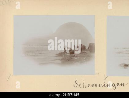 Scheveningen, Foto 1 auf Albumseite 32 aus Album Amsterdam 1890-1894., Hersteller: Hendrik Herman van den Berg, Amsterdam, in oder nach 1890 - in oder vor 1894, fotografische Unterstützung WZQTR Stockfoto