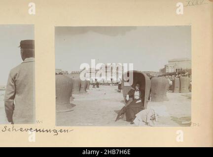 Scheveningen, Foto 2 auf Albumseite 33 aus Album Amsterdam 1890-1894., Hersteller: Hendrik Herman van den Berg, Amsterdam, in oder nach 1890 - in oder vor 1894, fotografische Unterstützung WZQTR Stockfoto