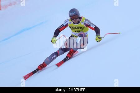 Saslong , Gröden, Italien, 17. Dezember 2021, KILDE Aleksander Aamodt (NOR) erster Platz während des FIS Ski World Cup#- Men & 39 2021;s Super-G - alpines Skirennen Stockfoto