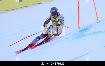 Gröden, Italien. 17th Dez 2021. KILDE Aleksander Aamodt (NOR) erster Platz im Jahr 2021 FIS Ski World Cup - Herren Super-G, alpines Skirennen in Gröden, Italien, Dezember 17 2021 Credit: Independent Photo Agency/Alamy Live News Stockfoto