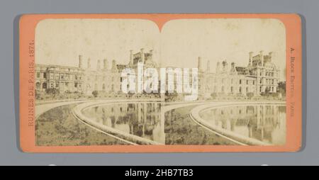 Ruinen des Palais des Tuileries in Paris, Ruines de Paris, 1871 (Serientitel), Adolphe Block, Verlag: Adolphe Block (auf Objekt erwähnt), Paris, in oder nach 23-May-1871, Karton, Albumendruck, Höhe 85 mm × Breite 170 mm Stockfoto