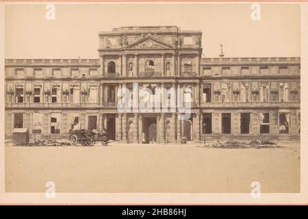 Ansicht des Palais des Tuileries in Paris nach dem Brand der Pariser Kommune, anonym, Paris, 28-Mai-1871 - in oder vor 1872, Karton, Albumendruck, Höhe 108 mm × Breite 165 mm Stockfoto