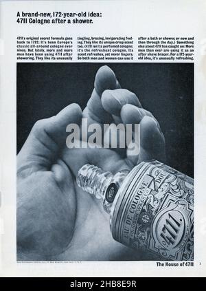 Werbespot des Magazins „Playboy“ vom September 1964, USA Stockfoto