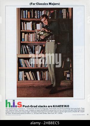 Werbespot des Magazins „Playboy“ vom September 1964, USA Stockfoto