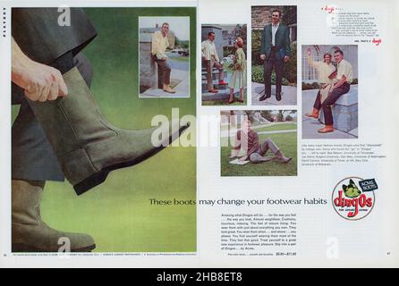 Werbespot des Magazins „Playboy“ vom September 1964, USA Stockfoto