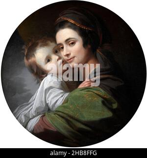 Elizabeth Shewell West and her Son, Raphael von Benjamin West (1738-1820), Öl auf Leinwand, 1770 Stockfoto