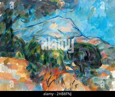 Mount Sainte-Victoire von Paul Cezanne (1839-1906), Öl auf Stoff, c. 1904 Stockfoto