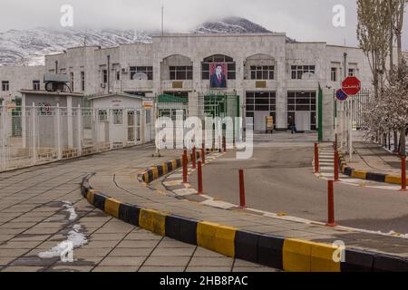 QUCHAN, IRAN - 17. APRIL 2018: Bajgiran-Post zwischen Iran und Turkmenistan. Stockfoto