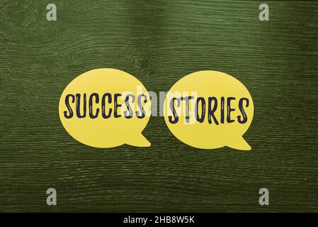 Erfolgsgeschichten zur Konzeptunterschrift. Konzept bedeutet Leben der Regel Modelle von, wie er begann zu seinem Tod Neue Ideen Fresh Concept Creative Stockfoto
