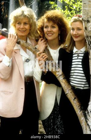 Die Redgraves Vanessa Redgrave, Lynn Redgrave und Joely Richardson arbeiten zusammen an Chekovs 'Three Sisters', März 6th 1990 Stockfoto