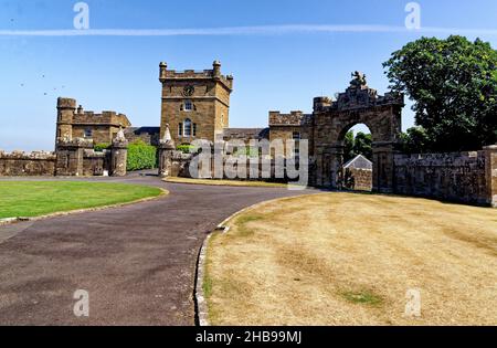 Das wunderschöne Culzean Castle in der Nähe von Maybole, Carrick an der schottischen Küste von Ayrshire, Großbritannien. 22nd vom Juli 2021 Stockfoto