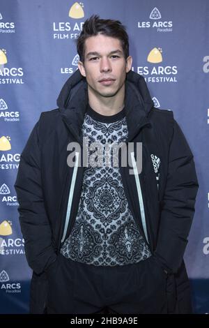 Bourg Saint Maurice, Frankreich. 17th Dez 2021. Sandor Funtek nimmt an der Abschlussfeier Photocall im Rahmen des Les Arcs Film Festivals 13th in Bourg Saint Maurice, Frankreich, am 17. Dezember 2021 Teil. Foto von Aurore Marechal/ABACAPRESS.COM Quelle: Abaca Press/Alamy Live News Stockfoto