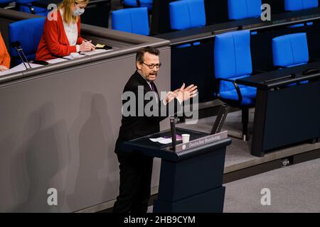 Berlin, Deutschland. 16th Dez 2021. Der deutsche Politiker Otto Fricke. (Bild: © Ralph Pache/PRESSCOV über ZUMA Press Wire) Stockfoto