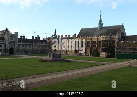 Great Court, Trinity College, Cambridge University Stockfoto