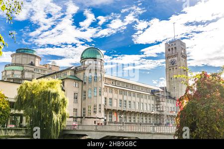 Das Deutsche Museum für Meisterwerke der Wissenschaft und Technik in München Stockfoto