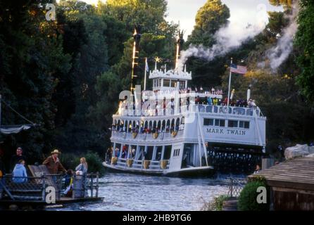 Mark Twain Flussboot in Disneyland in Orange County, CA Stockfoto