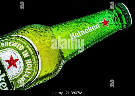 Heineken Bier Flasche Simsbury, Connecticut, USA Stockfoto