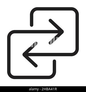 Transfer Arrows Icon Vektor Austausch Symbol für Grafik-Design, Logo, Website, Social Media, mobile App, ui-Abbildung Stock Vektor