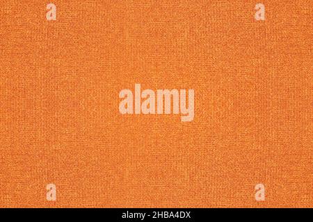 Satte orange Farbe gewebte Stoff Textur Oberfläche für Hintergrund Stockfoto