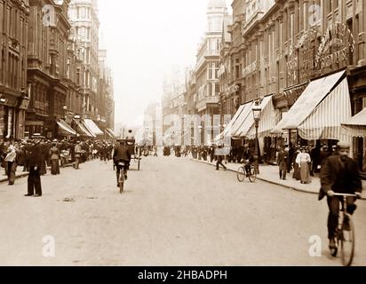 Corporation Street, Birmingham, viktorianische Zeit Stockfoto