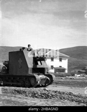 2. Welktrieg Wehrmacht Heer Sturmpanzer I / Bison I mit SG 33 - 2nd Wolrd war German Army Self-Propelled Gun Bison I Stockfoto