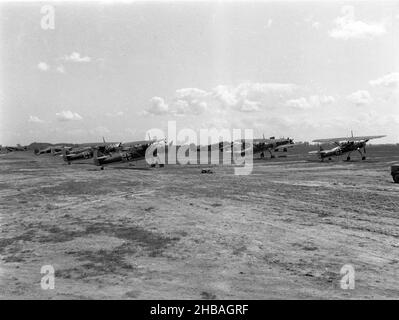 2. Welktrieg Wehrmacht Luftwaffe Henschel HS 126 - 2nd Wolrd war Deutsche Luftwaffe Henschel HS 126 Stockfoto