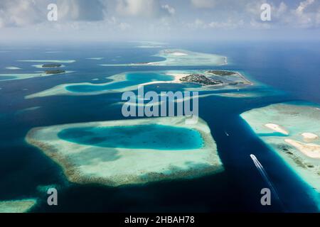 Impressionen vom Südlichen Male Atoll, Indischer Ozean, Malediven Stockfoto