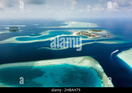 Impressionen vom Südlichen Male Atoll, Indischer Ozean, Malediven Stockfoto