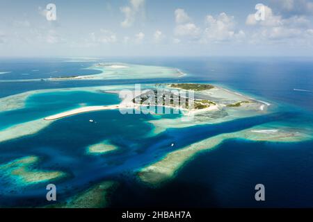 Impressionen vom Südlichen Male Atoll, Indischer Ozean, Malediven Stockfoto