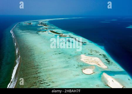 Impressionen vom Südlichen Male Atoll, Indischer Ozean, Malediven Stockfoto