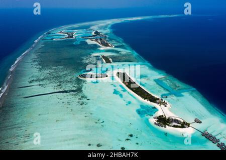 Impressionen vom Südlichen Male Atoll, Indischer Ozean, Malediven Stockfoto