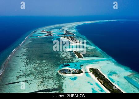 Impressionen vom Südlichen Male Atoll, Indischer Ozean, Malediven Stockfoto