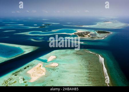 Impressionen vom Südlichen Male Atoll, Indischer Ozean, Malediven Stockfoto