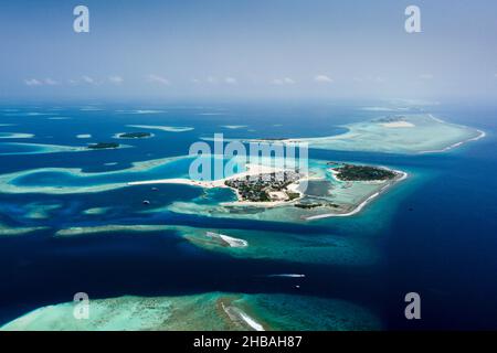 Impressionen vom Südlichen Male Atoll, Indischer Ozean, Malediven Stockfoto