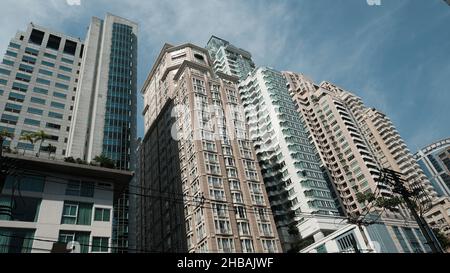 Wohlhabende Nachbarschaft lang Suan aka Soi Langsuan Road Chidlom Bangkok Thailand Stockfoto