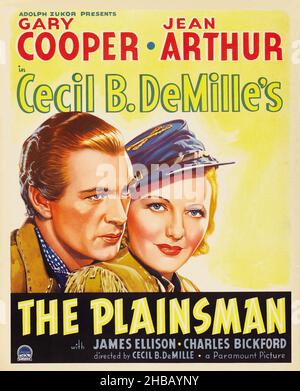 GARY COOPER und JEAN ARTHUR in THE PLAINSMAN (1936), Regie CECIL B DEMILLE. Kredit: PARAMOUNT BILDER / Album Stockfoto