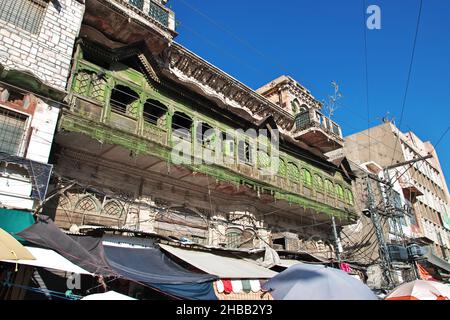 Vintage House in Rawalpindi in der Nähe von Islamabad, Provinz Punjab, Pakistan Stockfoto