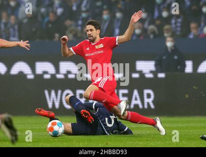 Bochum, Deutschland. 18th Dez, 2021. firo: 18.12.2021, Fuvuball, 1st Bundesliga, Saison 2021/2022, VfL Bochum - Union Berlin SOARES, Bochum below versus KHEDIRA/dpa/Alamy Live News Stockfoto