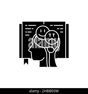 Symbol für die Psychopathologie-Farblinie. Piktogramm für Webseite, mobile App, Promo. UI UX GUI Design Element. Bearbeitbare Kontur. Stock Vektor