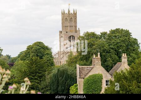 Die Kirche der Heiligen Maria und Allerheiligen in Fotheringhay Stockfoto