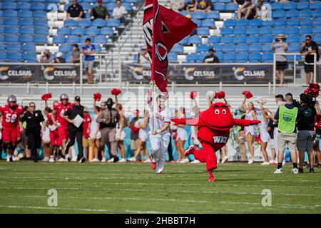 Boca Raton, USA. 18th Dez 2021. College-Fußballspieler während der Bergsteiger des Appalachian State gegen Western Kentucky Hilltoppers in Boca Raton, Florida, USA. Kredit:Yaroslav Sabitov/YES Market Media/Alamy Live News Stockfoto