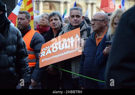 Eine unglaubliche Menschenmenge in Paris für diese Anti-Pass-Gesundheitsdemonstration, zum Aufruf von florian philippot, Parteivorsitzenden der Partei „die Patrioten“ Stockfoto