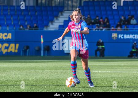 Barcelona, Spanien. 18th Dez 2021. Lieke Martens vom FC Barcelona in Aktion beim Primera Iberdrola-Spiel zwischen dem FC Barcelona Femeni und Rayo Vallecano Femenino im Johan Cruyff Stadium.Endstand; FC Barcelona Femeni 4:0 Rayo Vallecano Femenino Credit: SOPA Images Limited/Alamy Live News Stockfoto