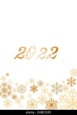2022 Happy New Year Gold Logo Text Design. Vektorgrafik Stock Vektor