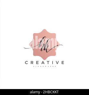 HK erste Handschrift minimalistischen geometrischen Logo Vorlage Vektor-Kunst, Logo für Business-Schönheit, Mode und andere Kunst Stock Vektor