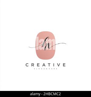 HX anfängliche Handschrift minimalistische geometrische Logo Vorlage Vektor-Kunst, Logo für Business-Schönheit, Mode und andere Kunst Stock Vektor