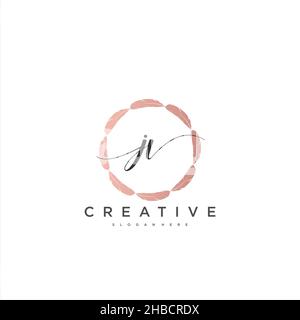 JV erste Handschrift minimalistischen geometrischen Logo Vorlage Vektor-Kunst, Logo für Business-Schönheit, Mode und andere Kunst Stock Vektor