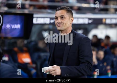 Barcelona, Spanien. 18th Dez 2021. Der Manager Francisco beim Spiel der La Liga zwischen dem FC Barcelona und Elche im Camp Nou Stadium in Barcelona, Spanien. Quelle: Christian Bertrand/Alamy Live News Stockfoto